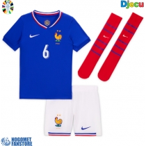 Francuska Eduardo Camavinga #6 Domaci Dres za djecu EP 2024 Kratak Rukav (+ Kratke hlače)